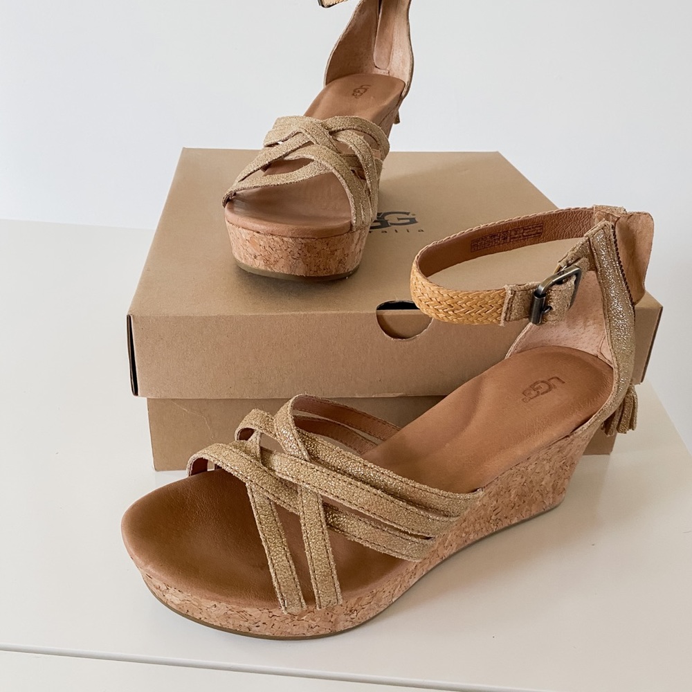 Ugh Lillie Metallic Wedge